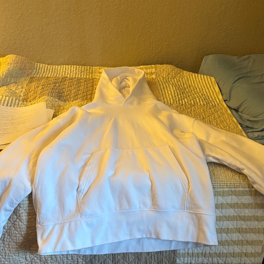 American Eagle blank white hoodie